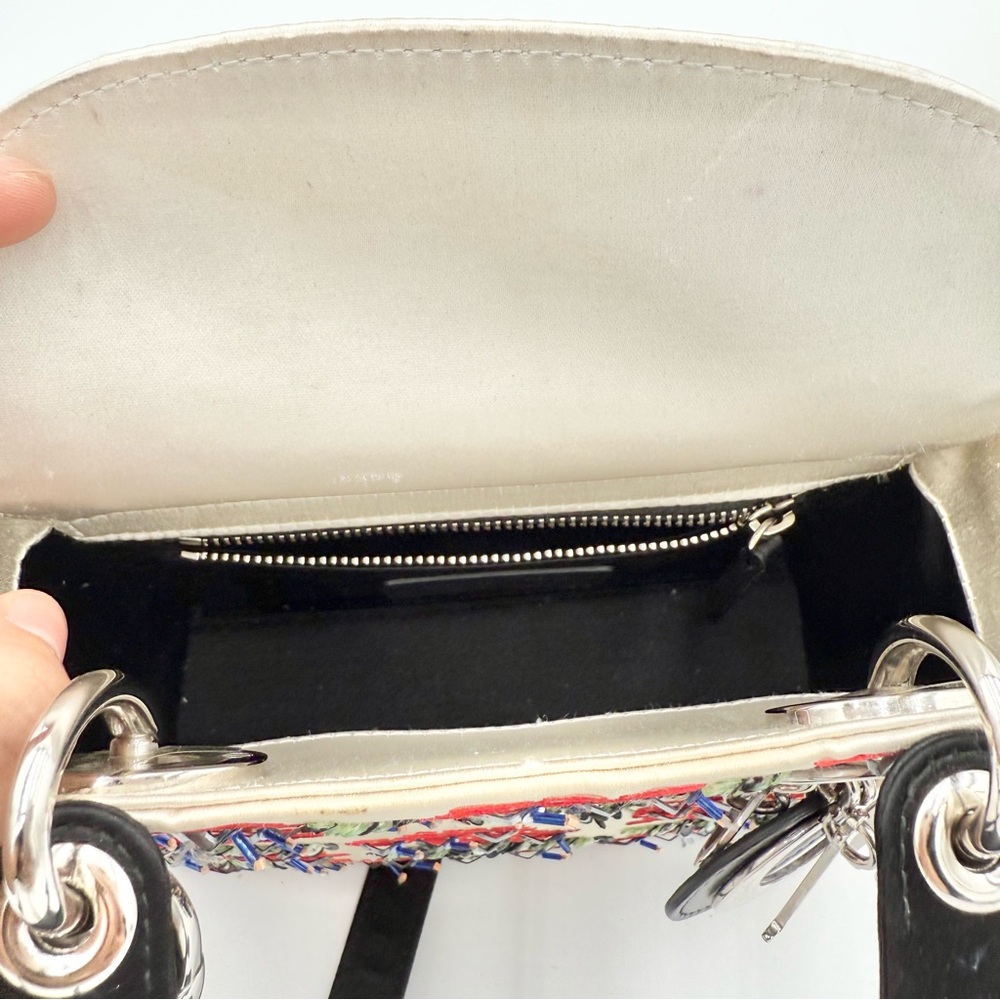 Lady Dior Satin Mini Christian Dior Bag - Picture 8 of 9